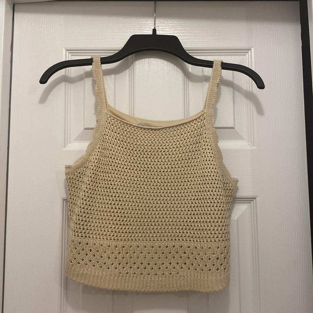 Ryegrass Knit Tank cropped Top